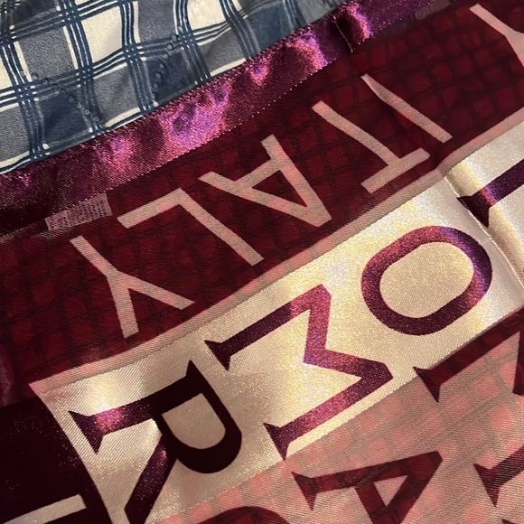 🎉SALE🎉$5 or 3 for $10🎉🩵💙Brand new🤍💜 Roma Italy Scarf💜From Italy 🇮🇹 - Picture 4 of 6